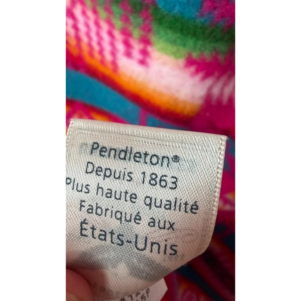 Pendleton Beaver State Robes &Shawls Wool Blanket Southwestern USA 29.5x40.5 Vtg